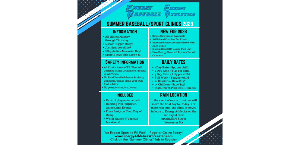 Energy Athletics Summer Clinics!